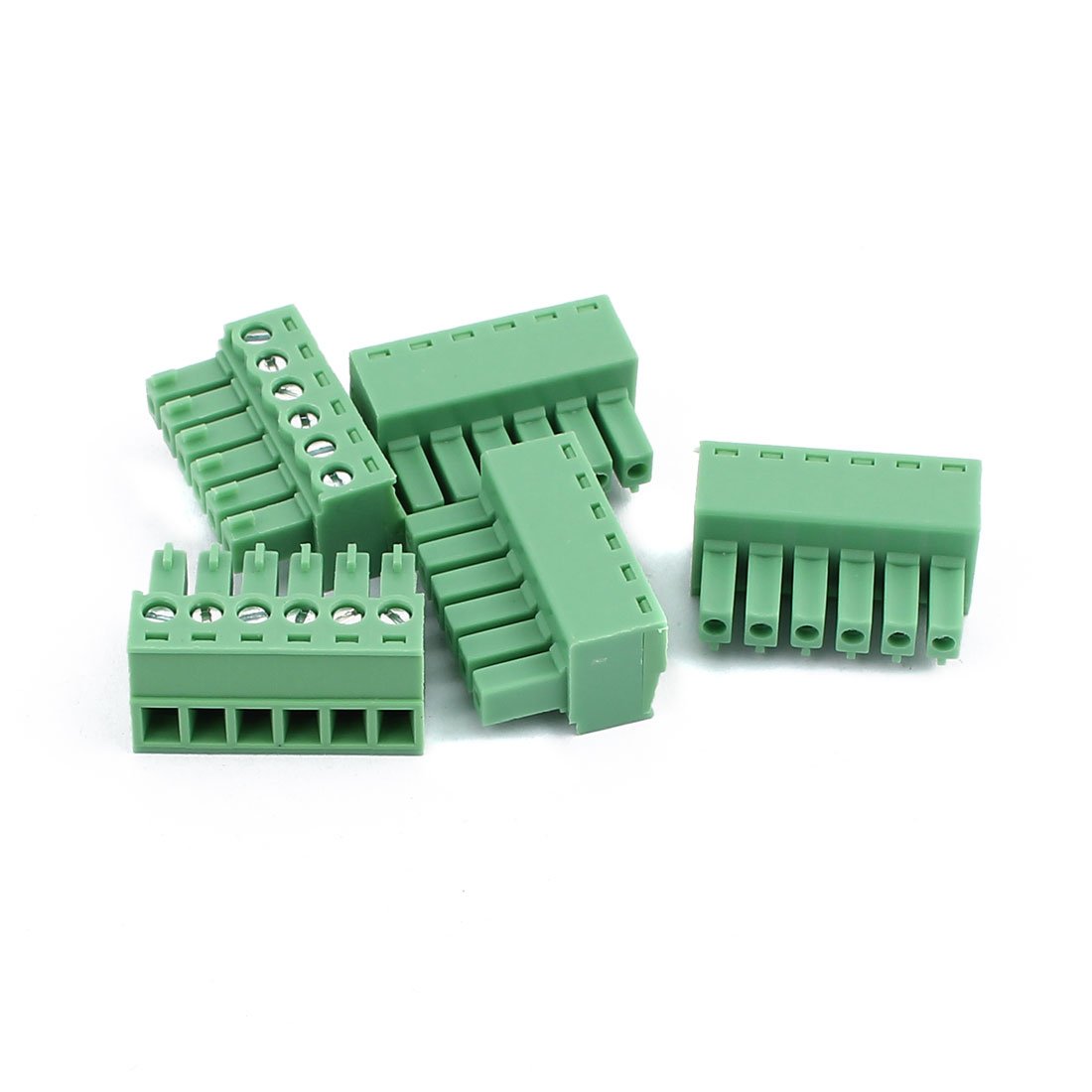 Aexit 5Pcs 300V 10A 2EDGK Connecteur de terminal à vis pour carte PCB à 6 broches avec pas de 3,81 mm HS218654Q726989O