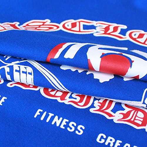 Muscle Alive Uomo Culturismo Men Rag Top