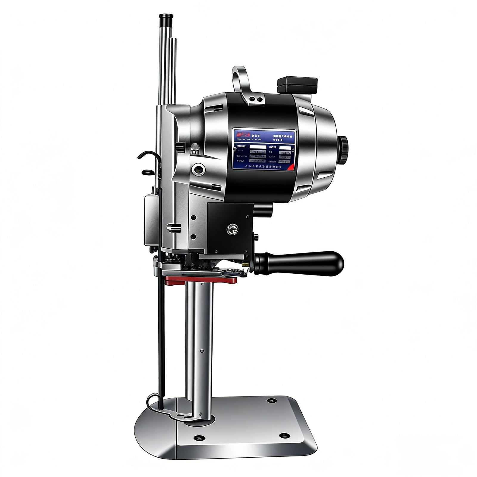 Máquina Eléctrica De Corte De Telas, Cortadora De Cuero Eléctrica, Máquina De Corte De Tejidos Con Cuchilla Recta Vertical, Grosor De Hasta 340 Mm Para Textiles, Cuero Y Papel(10 in)