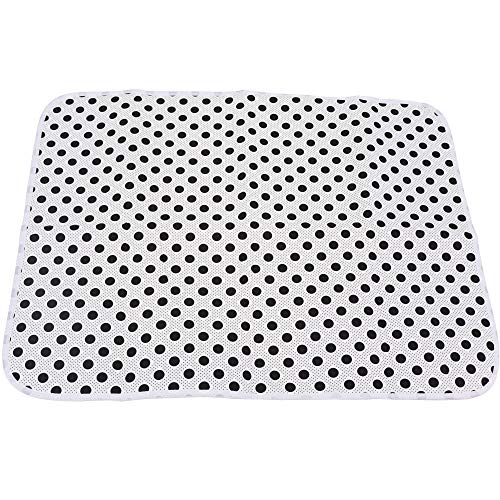 Uzitec Portable Table Top Ironing Pad - Ideal To Take On Holiday - Black Spot Design