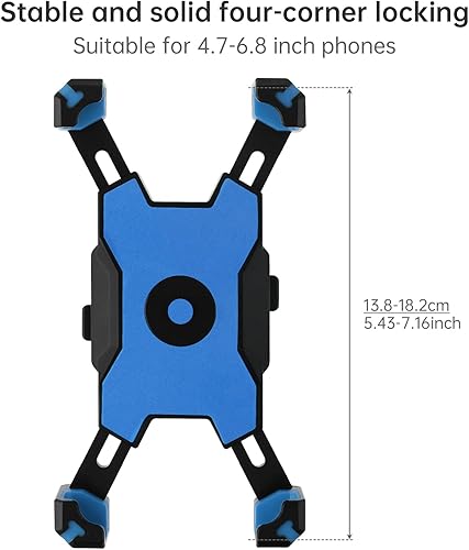 Miniatura 3 de Tobefore Soporte para teléfono de bicicleta soporte para manillar de motocicleta soporte para teléfono con una mano ATV scooter clip para teléfono