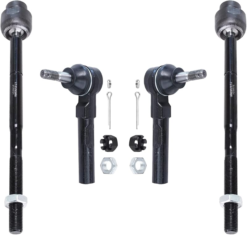 Kit de terminais de direção dianteiros Detroit Axle para Chevrolet Malibu, Pontiac G6 e Saturn Aura – 4 peças