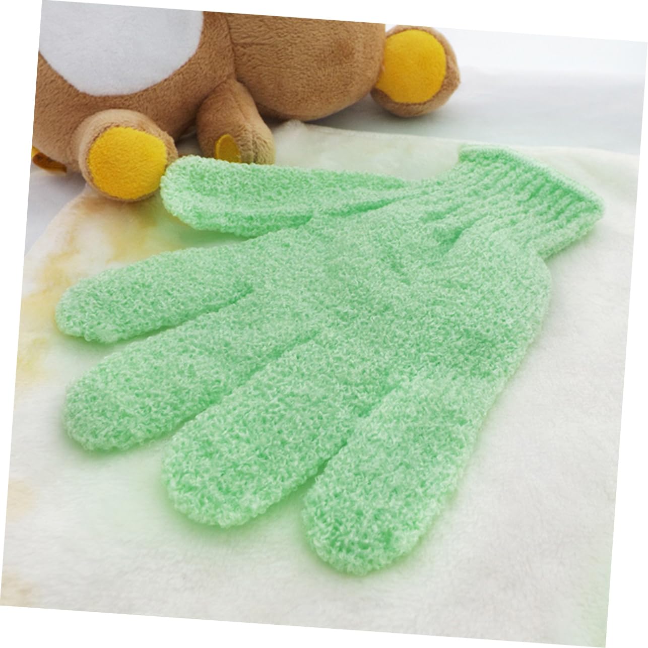 Healeved 15paia Guanti Esfolianti Per e Sauna Guanti Scrub Cinque Dita Per Uomini e Donne Perfetti Per Bagno e La Della Facili Da Indossare e Lavare Materiale Resistente e Multiuso
