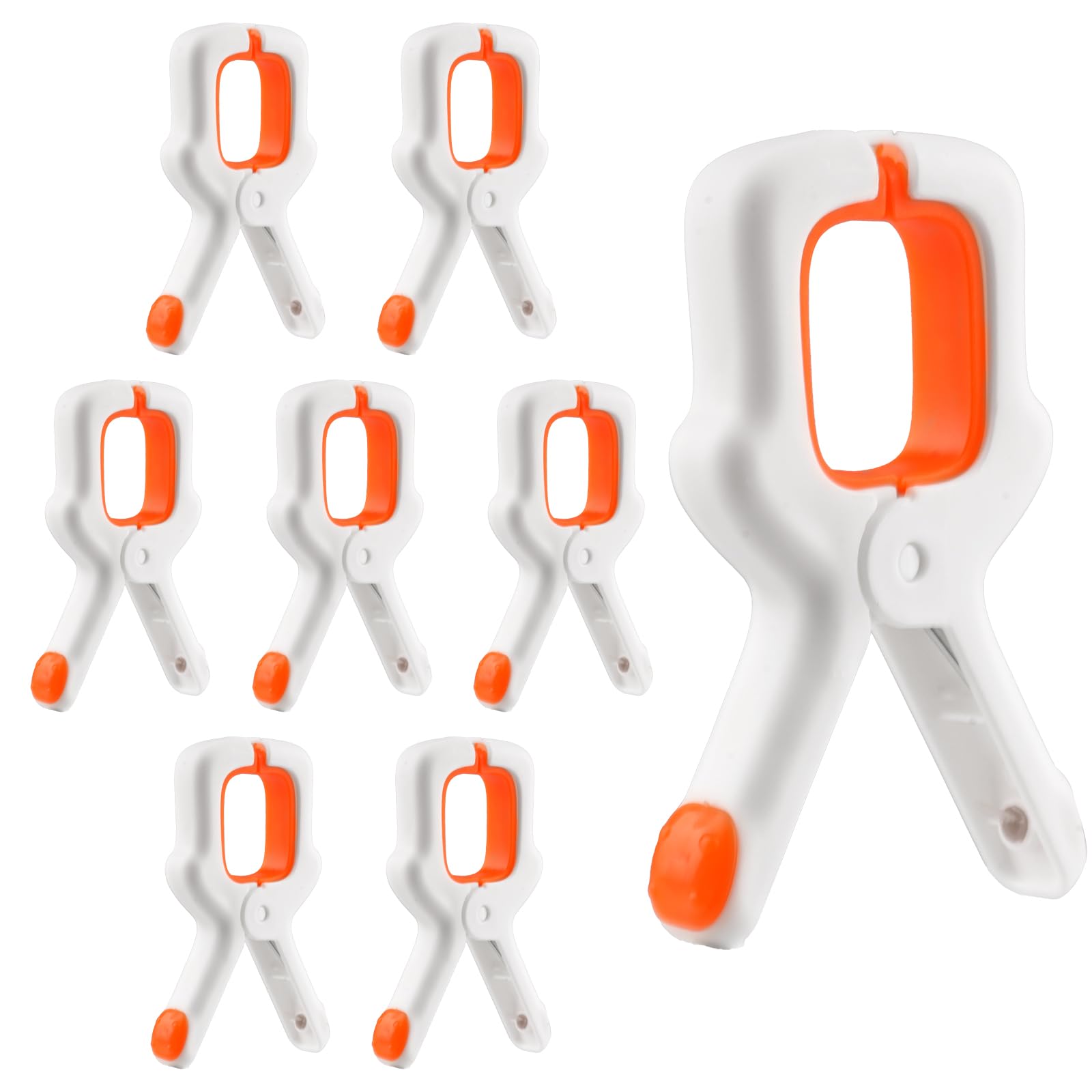 8 PCS Beach Towel Clips for Sun Loungers Sunbed Towel Pegs for Sun Lounger Non-Slip Windproof Towel Clips