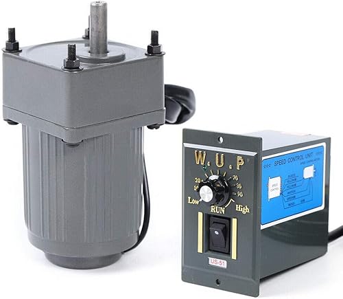 Miniatura 220 de Motor de engranajes eléctrico 120W DC 24V Reductor de engranajes helicoidal Caja de engranajes Motor eléctrico de engranajes RV 50K 35Nm Motor 120W