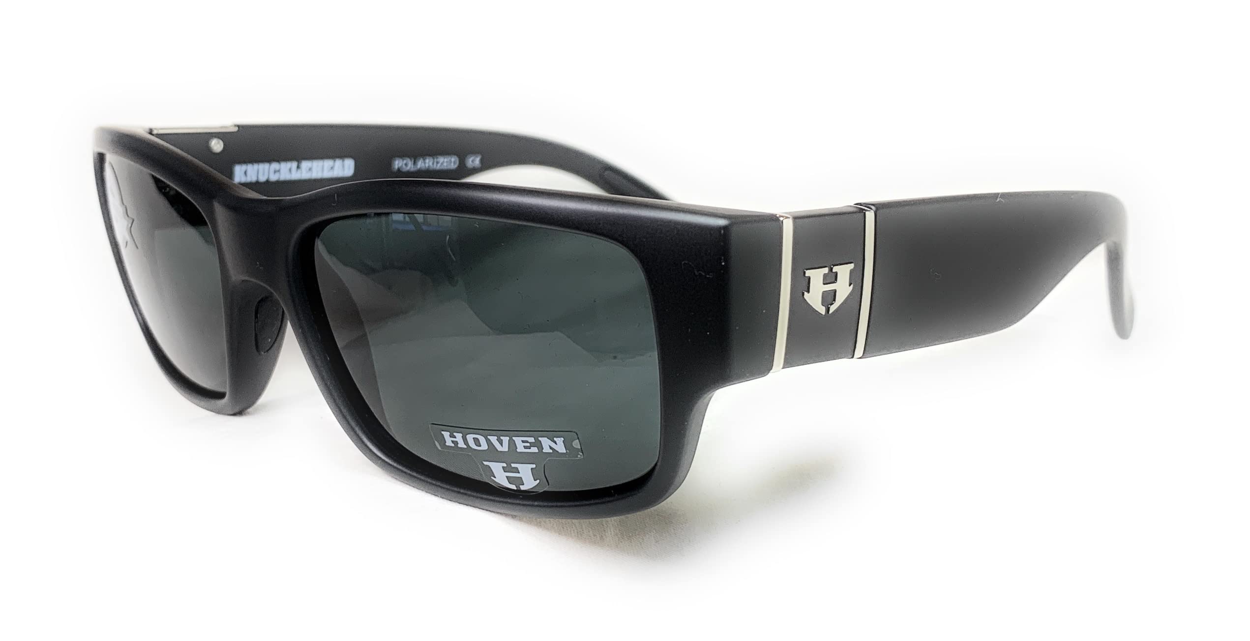 Hoven Knucklehead Adult Polarized Sunglasses, Black Matte/Grey, One Size