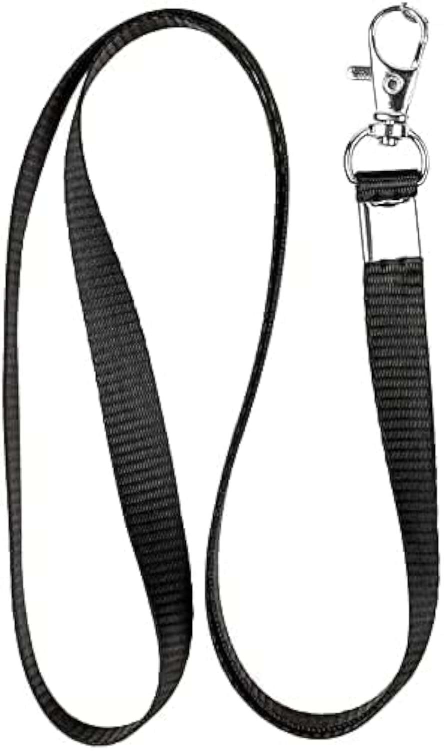 Black Card Lanyard Lanyards Adjustable Lanyards for Neck with Swivel Hook Badge Holders for Office School Business Trip Identity Card Pass Badge Man