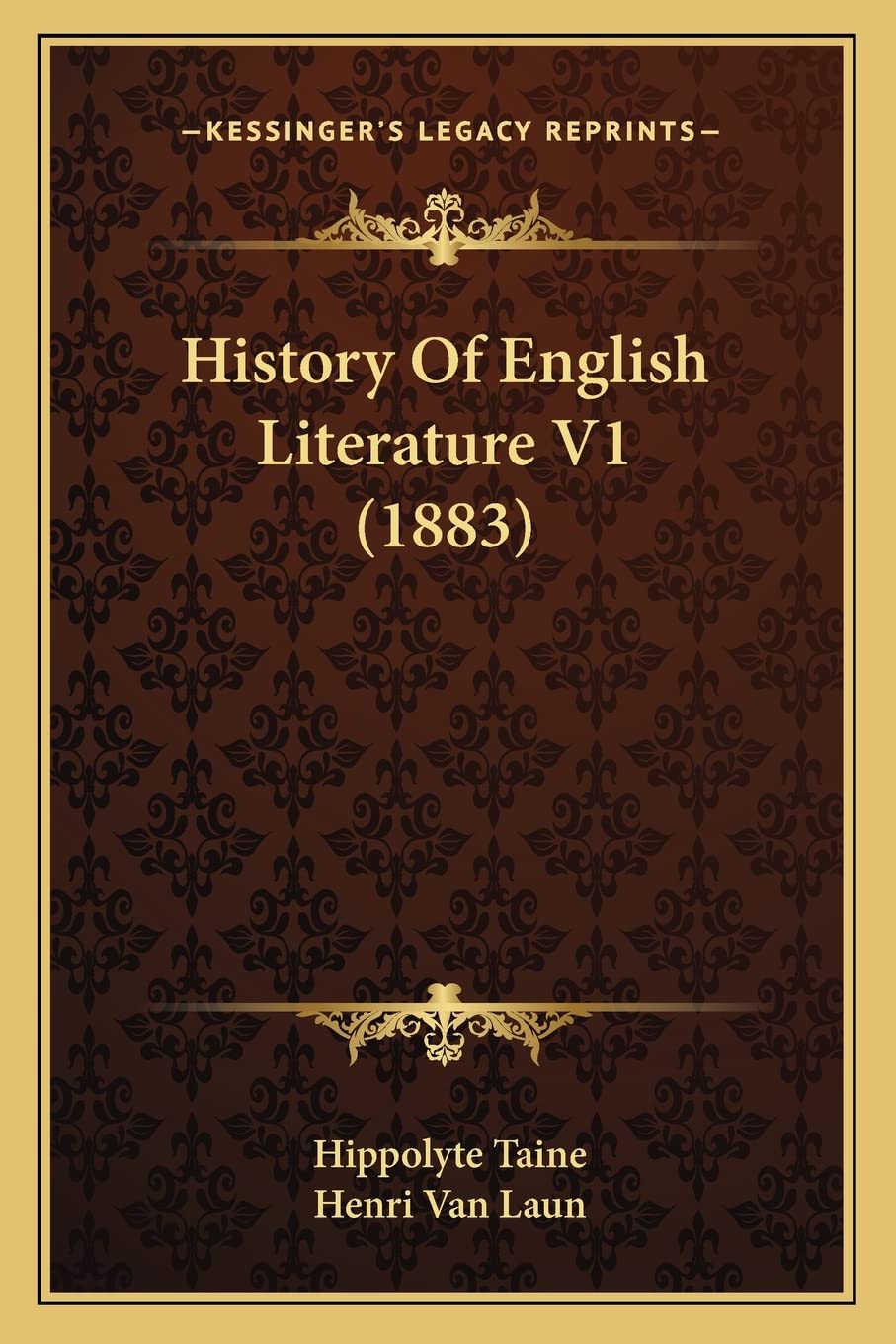 History Of English Literature V1 (1883)