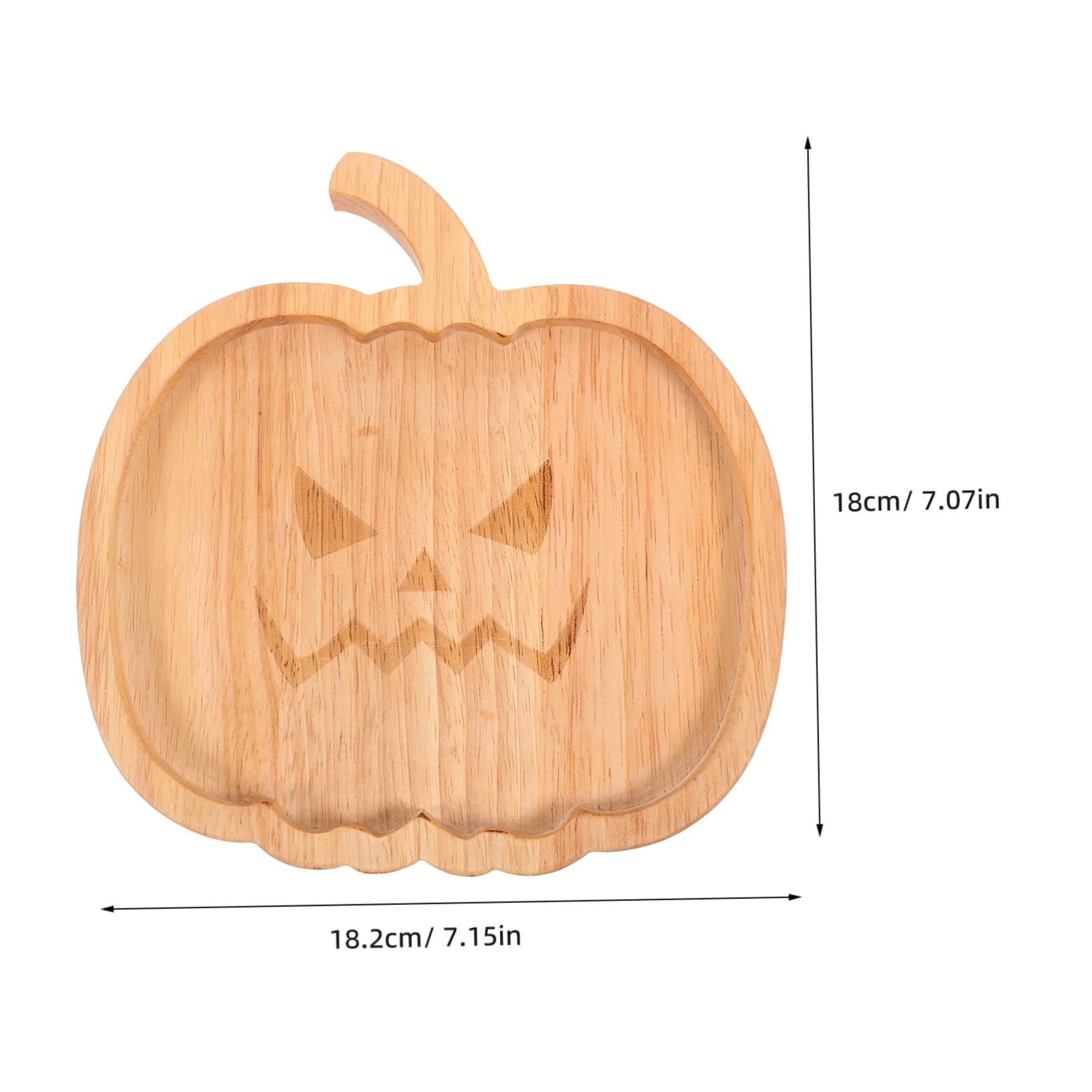 DECHOUS Halloween Pumpkin Shaped Serving Platter Festive Snack Plate for Parties for Treats and Breakfast Storage for Halloween Decorations and Gatherings