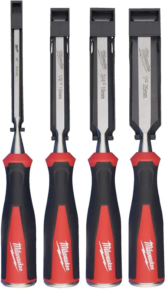 Milwaukee Beveled Edge Chisels Set 4pc 4932479897