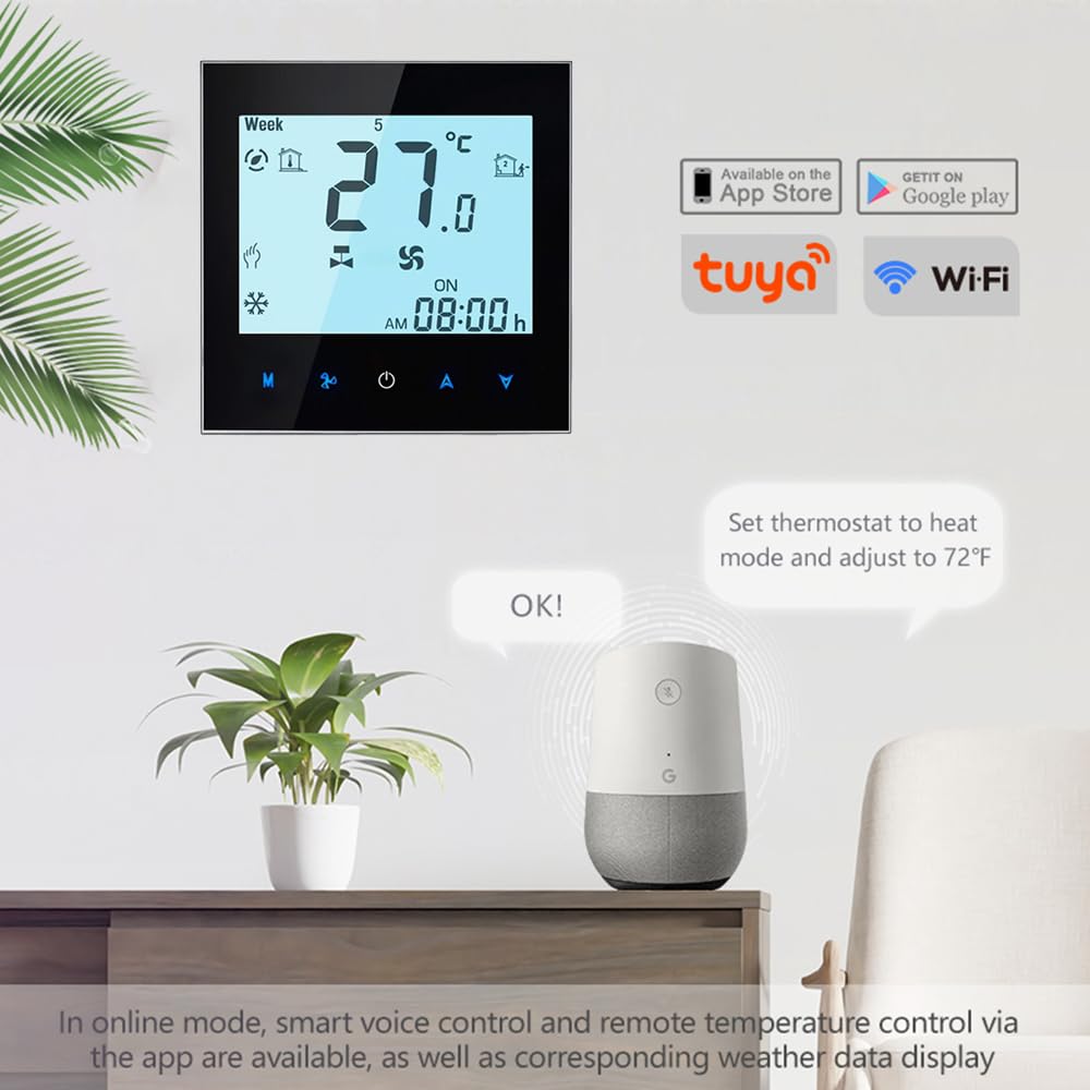 MelkiSmart Modbus RTU Thermostat – 1000 Series Programmable Thermostat For Heating Or Air - View #7