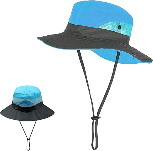 Women Sun Hats Summer Bucket Hat with UV Protection, Adjustable Chin