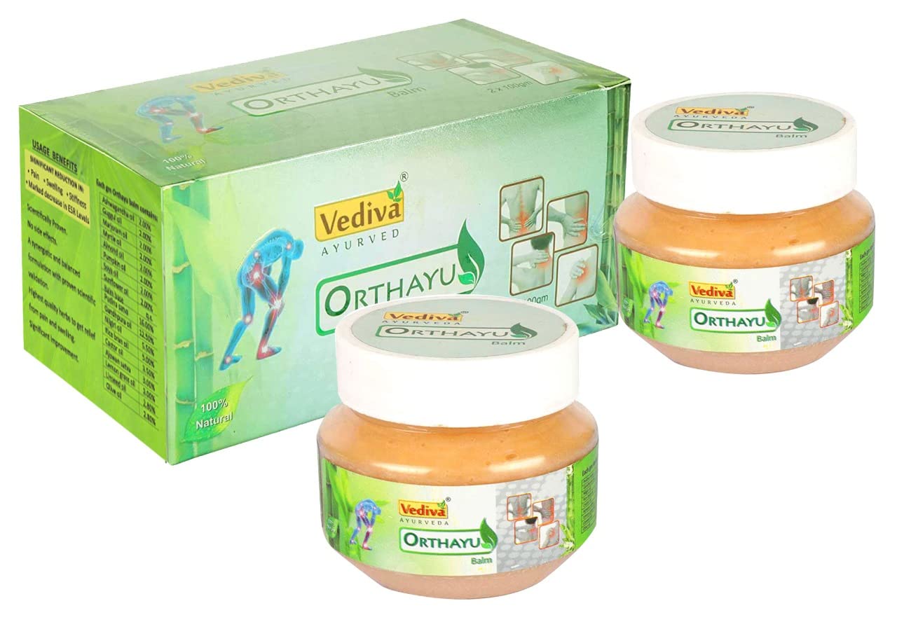 DreamAds vediva orthayu pain relief balm PO2, 200g I Knee pain Relief balm I Non sticky mussels, Back, body pain relief balm I Orthayu balm I Ayurvedic balm I instant pain relief I pain relief cream