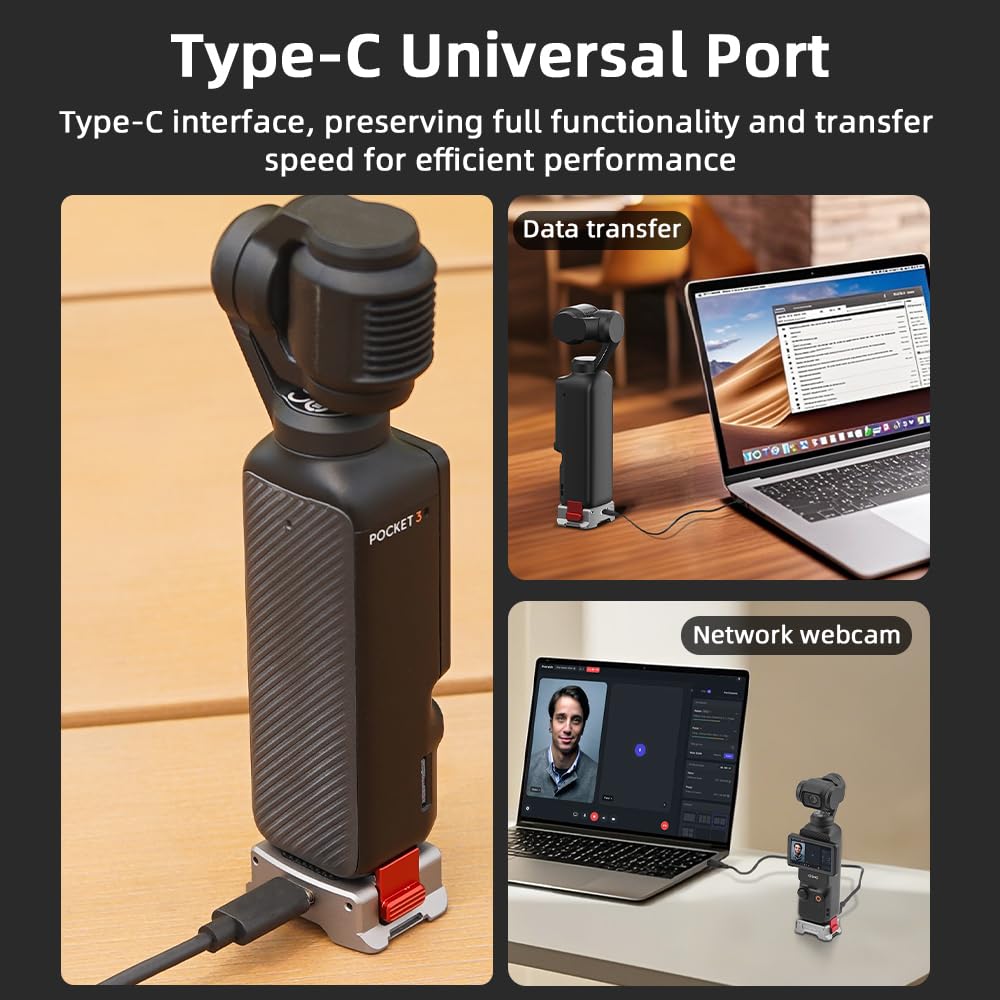 Osmo Pocket 3 Ricarica Base Adattatore, Sgancio Rapido Rilascio Base