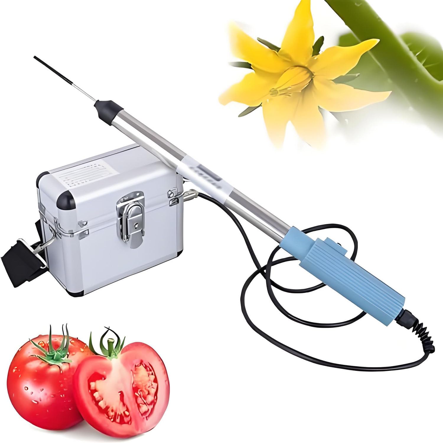 AiODiO Portable Electric Vegetable Pollinator,Tomato Plant Pollination, 4800RPM, Easy to Install, 10 Hours Standby, Pollinator for Tomatoes, Peppers, Strawberry