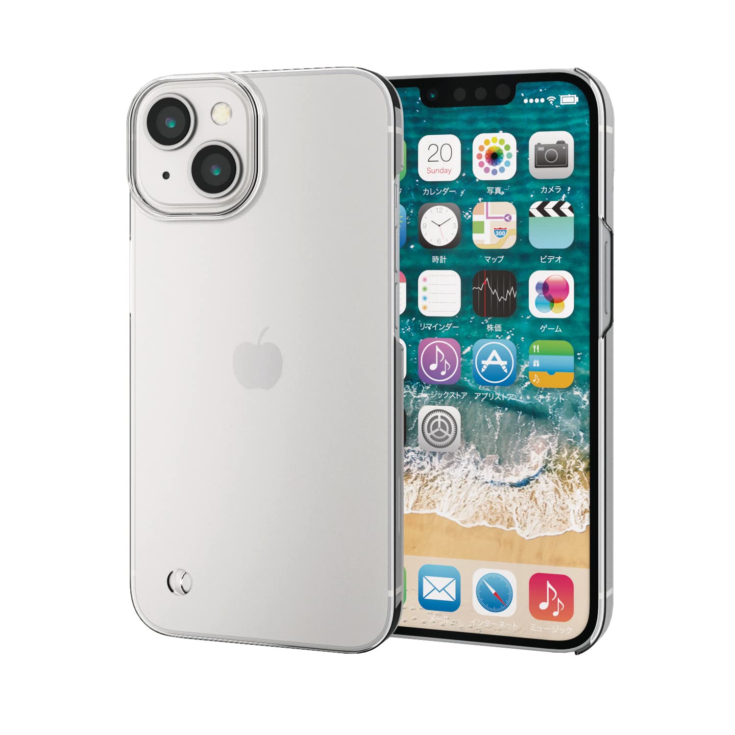 Amazon.com: Elecom PM-A22APVCR iPhone 14 Case Cover, Hard, Ultra 