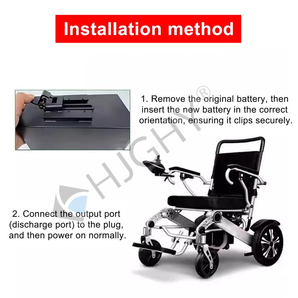 24V 13Ah 6,6Ah 16Ah 24Ah 20Ah Lithium-Batterien, 24V Rollstuhl-Akku mit Ladegerät, 24-Volt-Akku für Elektromobile (150W-720W Motorkits)