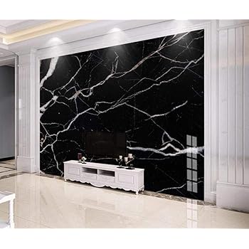 Papier Peint Tapisserie Murales Panoramique 3d Marbre Noir Abstrait Paysage De Pierre Papier Peints Intisse Decoration Murale Chambre Salon 200x140cm Amazon Fr Bricolage