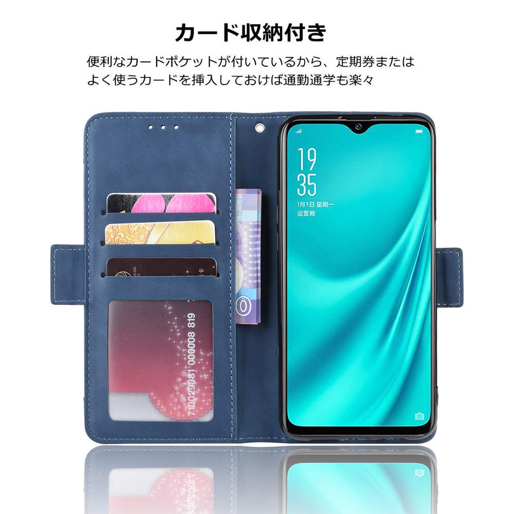 Amazon.co.jp: YEZHU Oppo Reno A 手帳型ケース・全面保護・カード