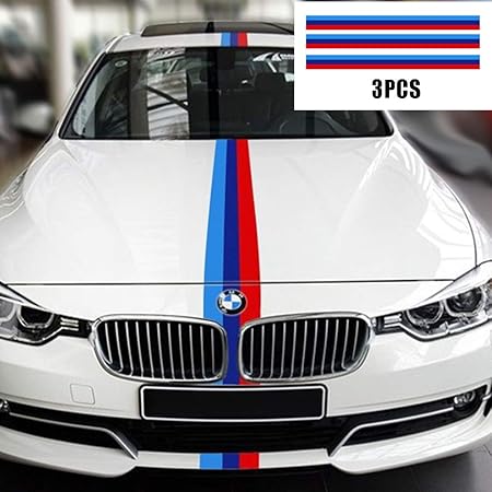 Amazon 3pcs 車ステッカー ストライプシール 汎用 車用 バイクステッカー 防水 2 ステッカー デカール 車 バイク