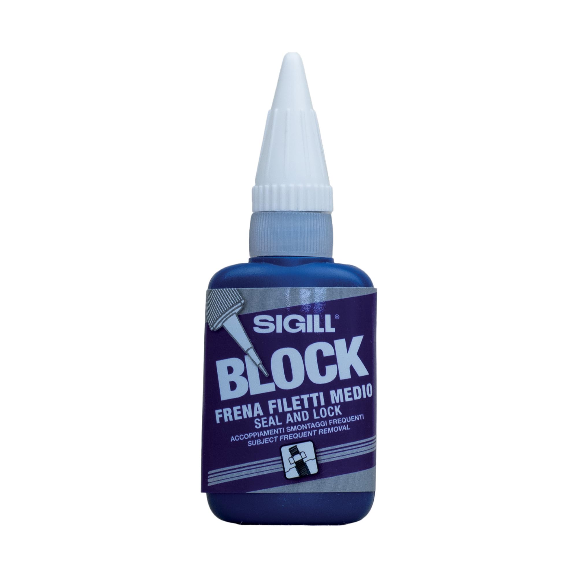 Frenafiletti Blu Media Resistenza, Sigillante Per Filetti, Blocca Bulloni E Dadi, Antivibrazione, Resistente A Olio E Temperatura, 1 Flacone - 3