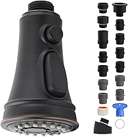 Vista 1 de iFealClear Kitchen Faucet Replacement Head, Pull Down Spray Head 3 Modes Kitchen Faucet Sprayer Head Replacement Compatible with Moen, Delta, Oil
