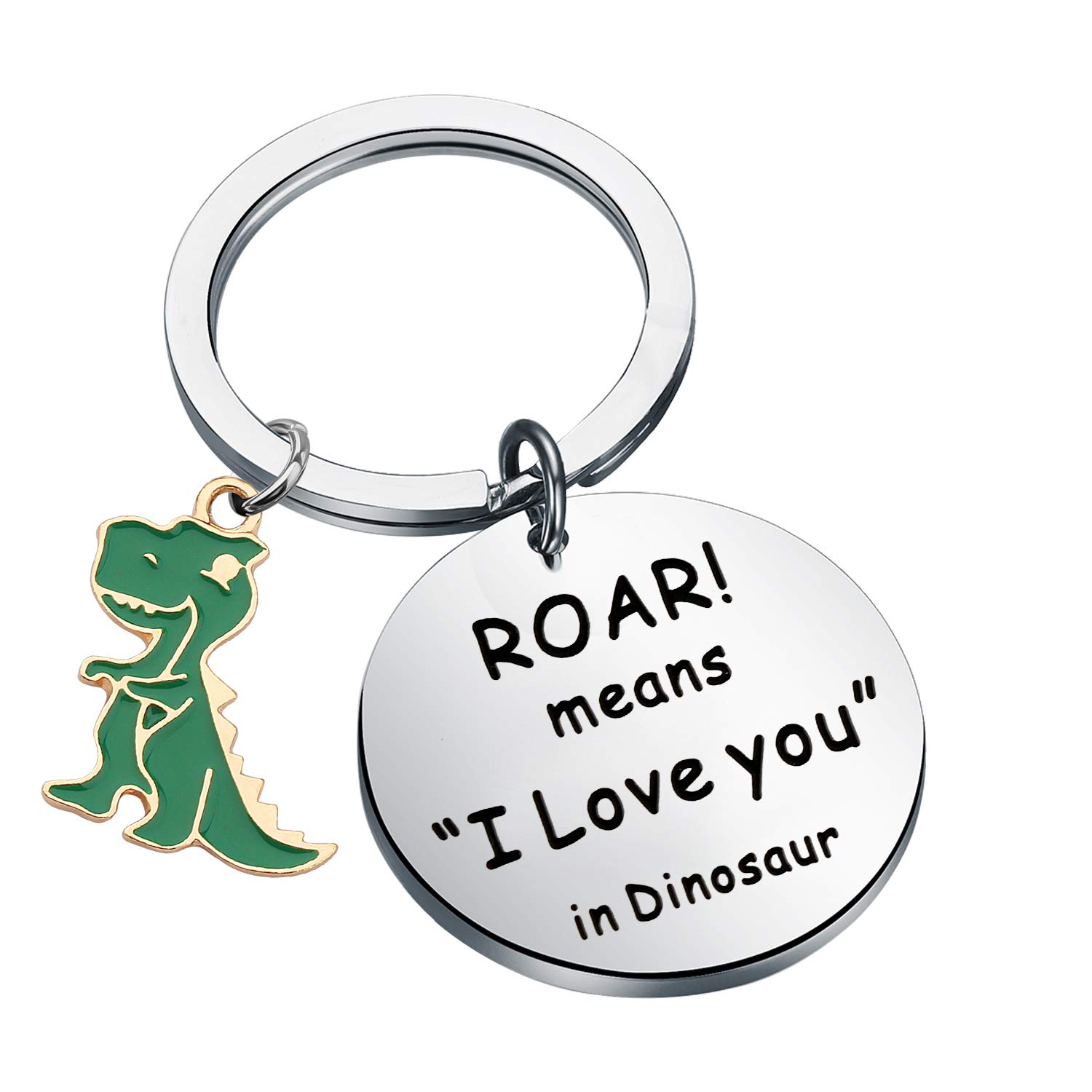 TGBJE Dinosaur Gift T-Rex Gifts Roar Means I Love You in Dinosaur Keychain Couple Present Dinosaur Lover Gift (Dinosaur Keychain)