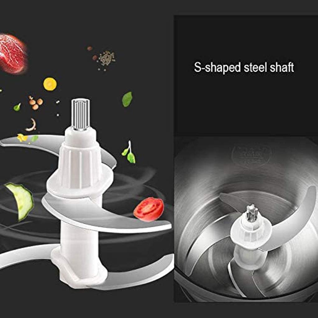 Electric Food Chopper,2 Speed Kitchen Meat Grinder Mincer for Fruit Cheese Nuts,6L Large Capacity, for Baby, Onion,Vegetables