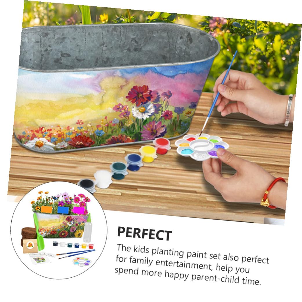 BESPORTBLE Kit de Jardinería para Niños 1 Juego de Hierro para Cultivo DIY | Flores y Plantas, Habilidades Artísticas y Expresión Emocional, Uso Educativo en Casa