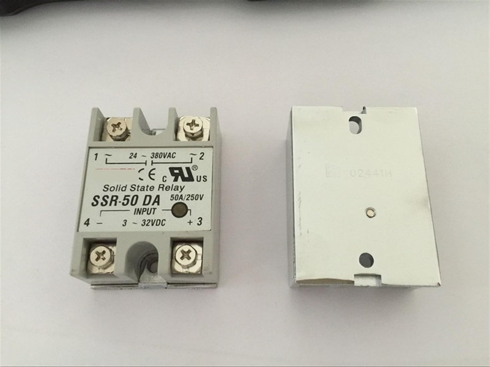 Relais SSR-50DA commande 3-32VDC puissance 24-380VAC commutateur statique