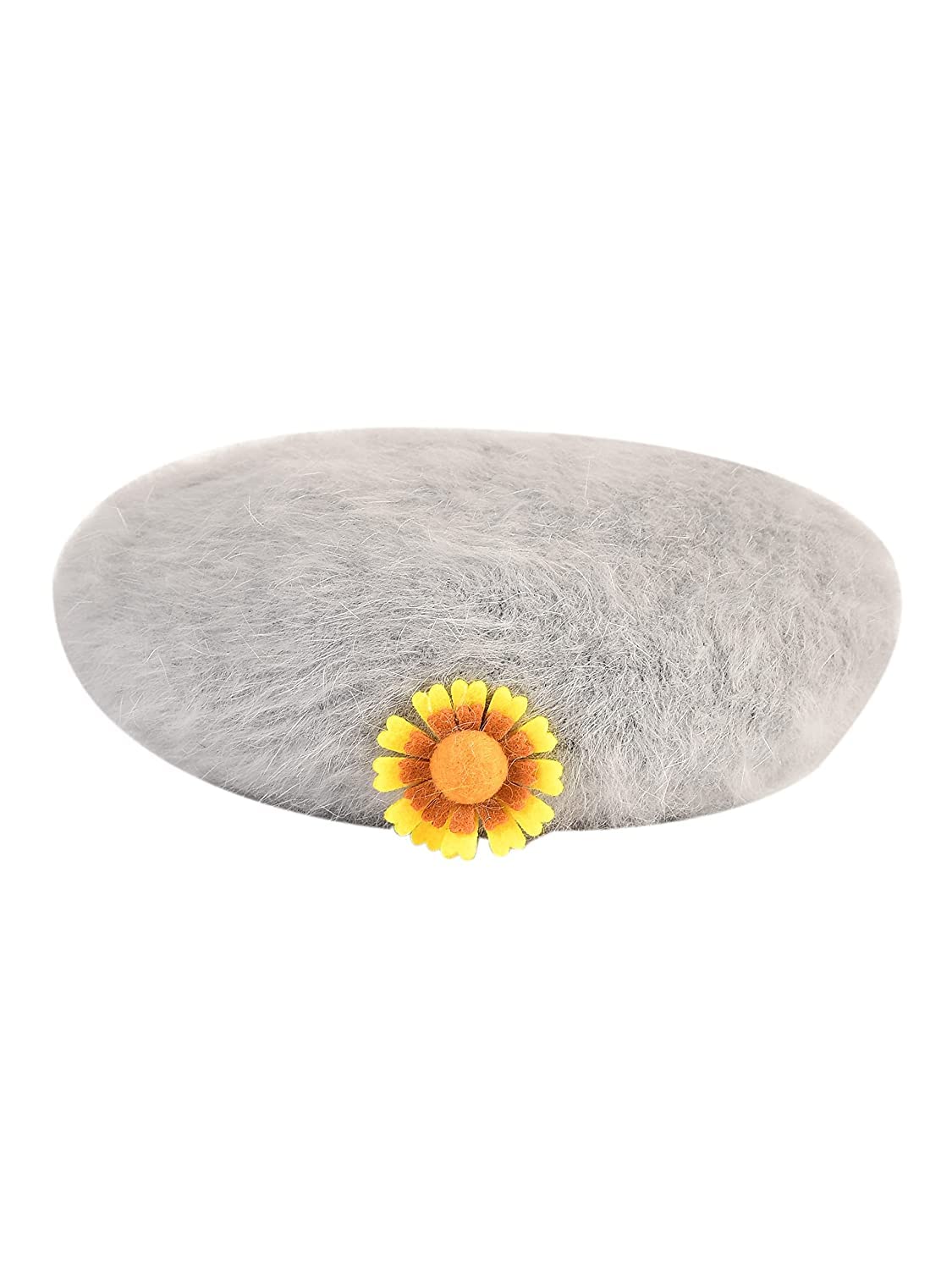 R&d Kids Baby Round Beret Unisex Woolen Grey Cap for Boys and Girls (1-3 Years)