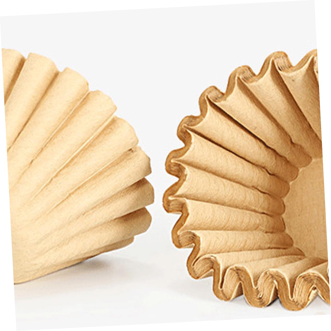 50Pcs Unbleached Cake Shape Coffee Filter Paper for Hand Drip Brewing for Cup Coffee Enjoyment Kitchen