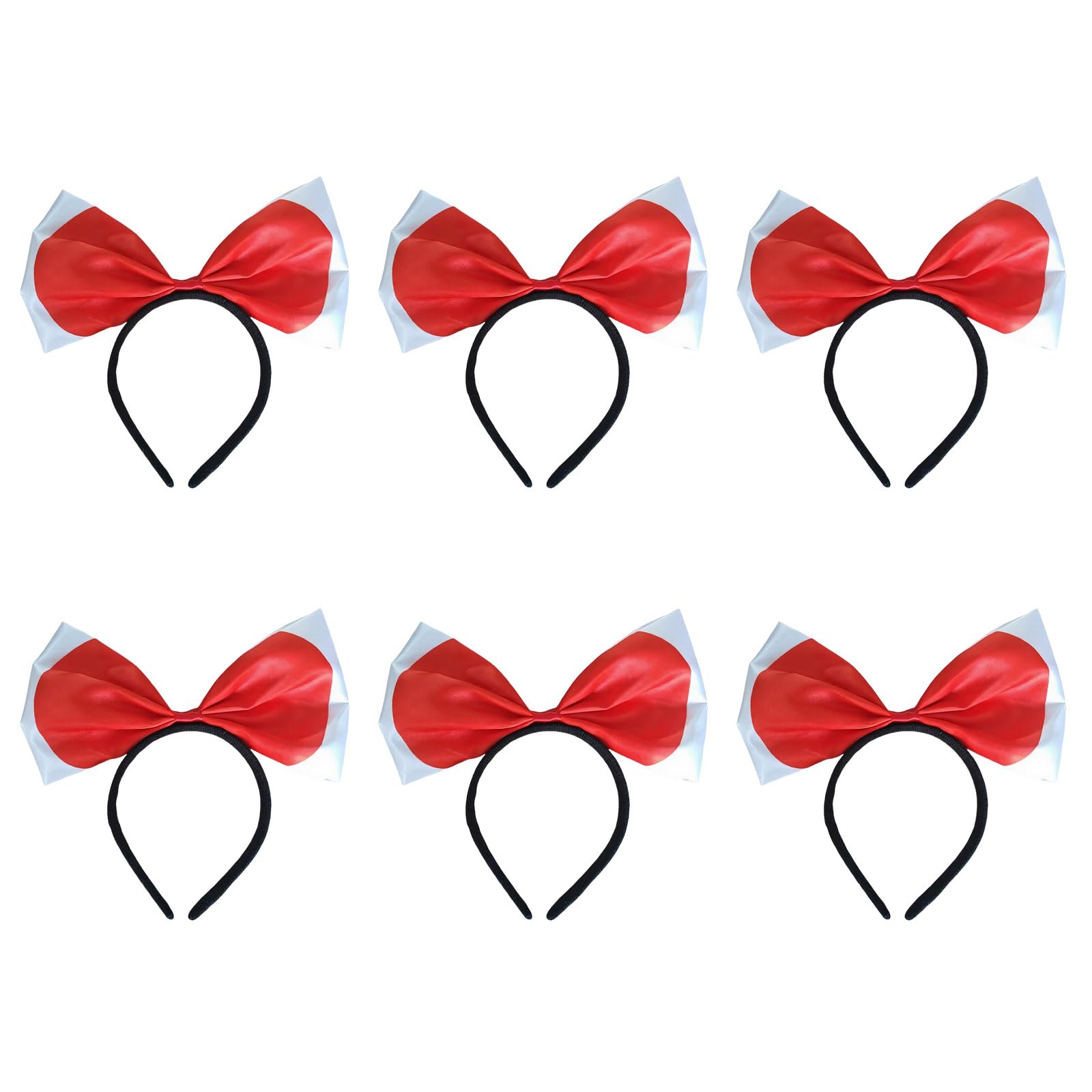 hogtnd 6-Piece Set of 2026 Football Event Headbands, Country Flags Pattern, Offer for Sports Events and Festivals, National Flags Headband