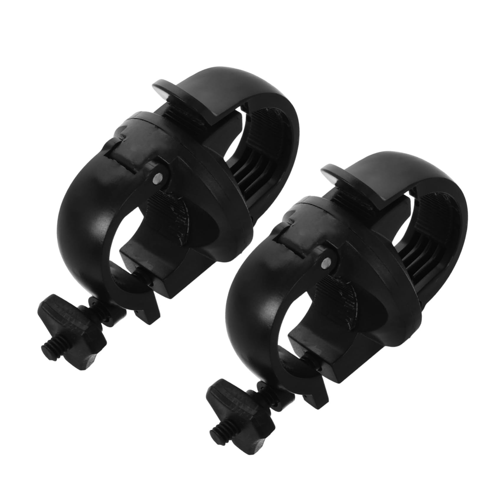 GRIRIW 2Pcs Bicycle Flashlight Mounting Bracket Rotatable Handlebar Clamp for Mountain Road Bikes Fit Light Holder for Enhanced Night Riding Safety