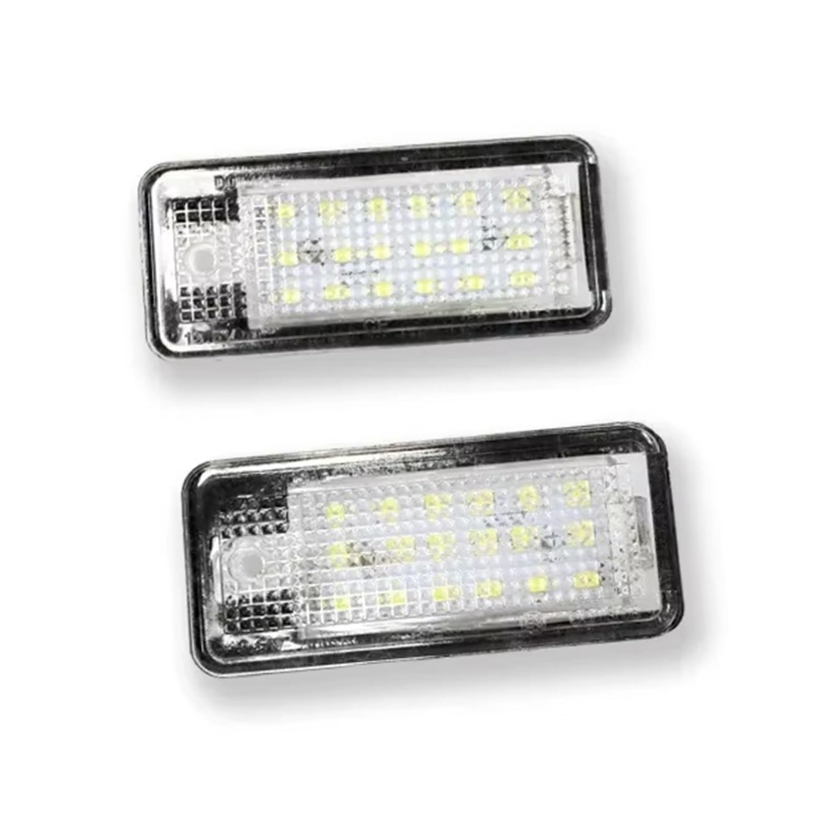 Luz de matrícula para A3 S3, A4 B6 B7, A6 C6 4F, Q7 RS4, 6000K, luz de matrícula blanca, lámpara de número Canbus, sin errores, 2 piezas