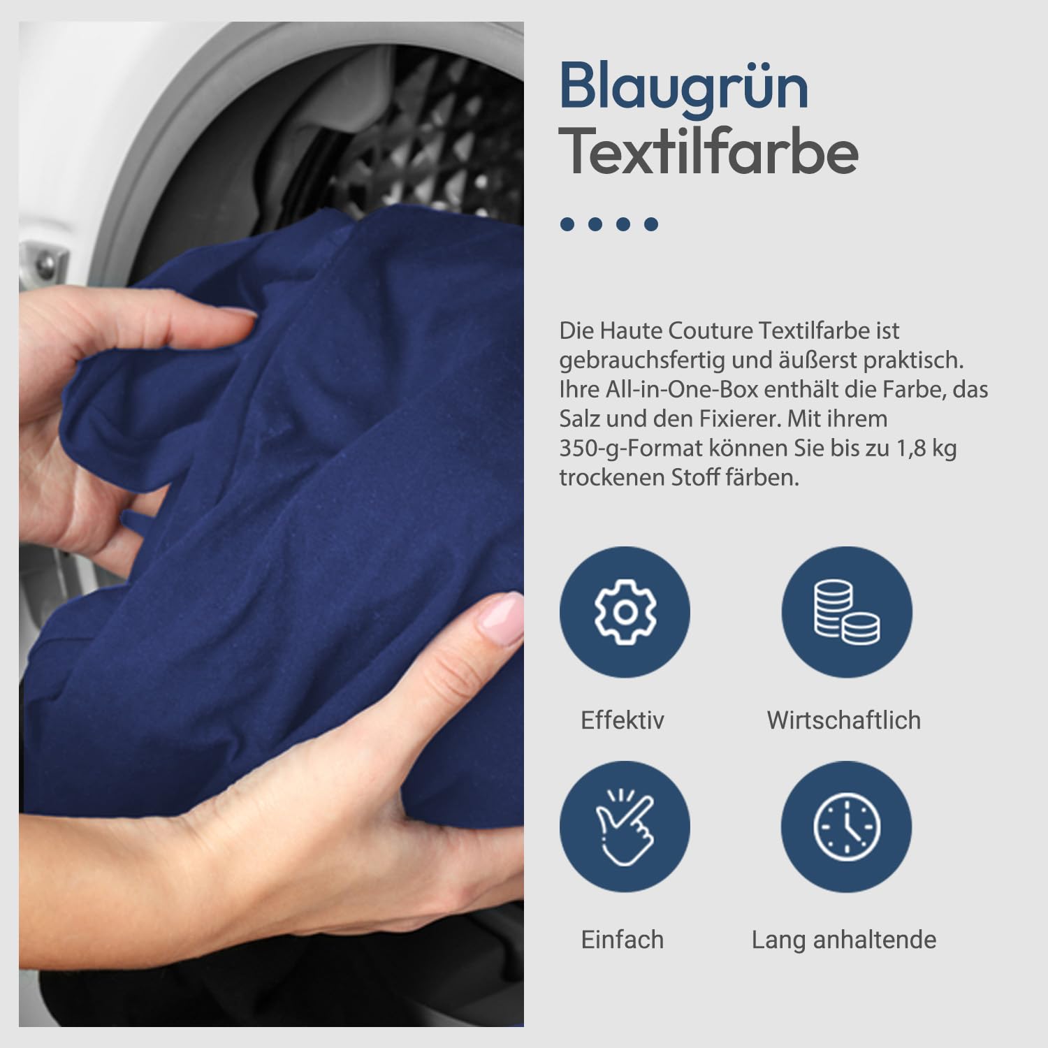 HAUTE COUTURE - Jeansblau Textilfarbe