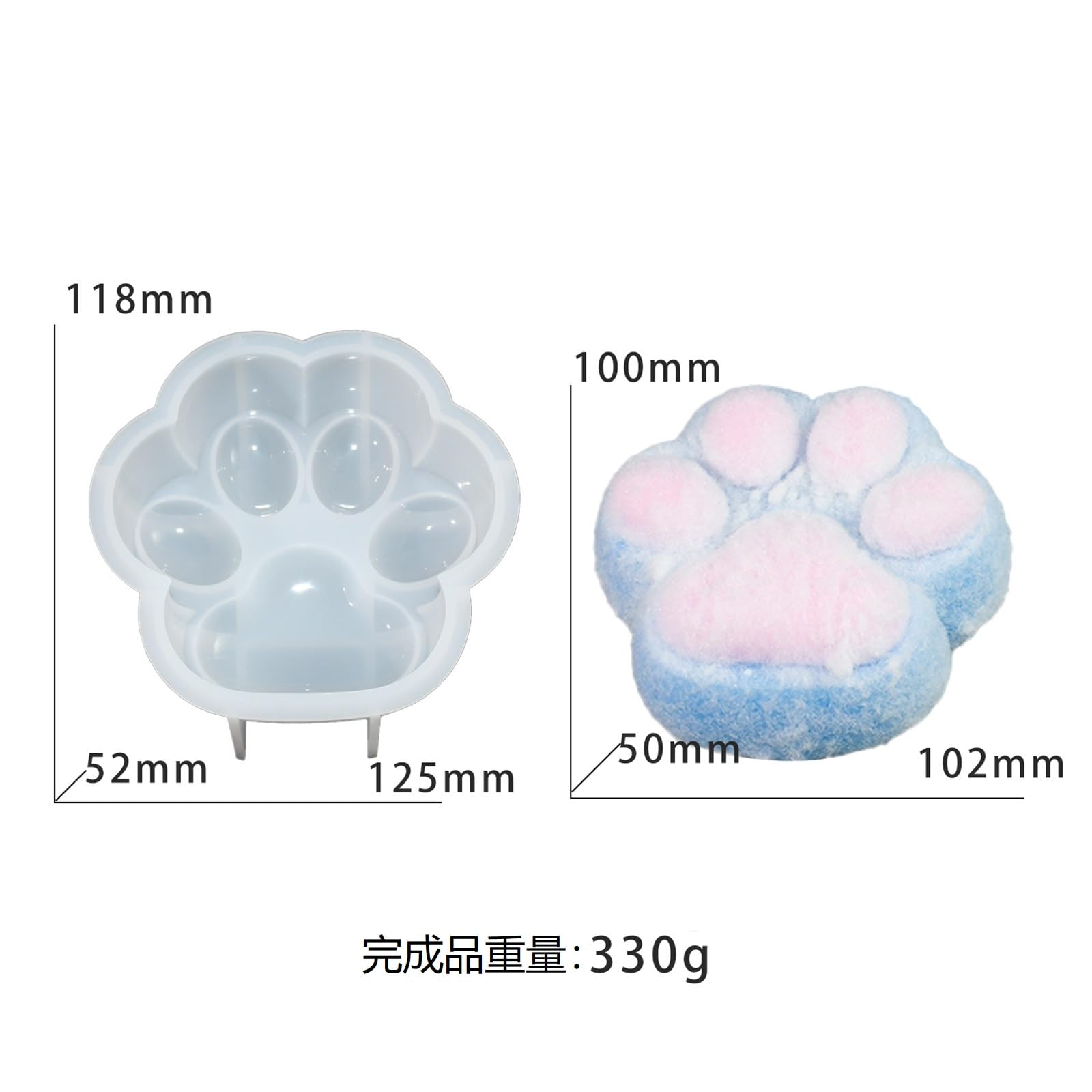 Amazon.co.jp: RZFZ 猫の爪 肉球 シリコン型 シリコーンモールド