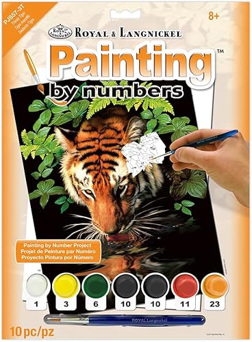 Royal & Langnickel Juego de pintura preimpresa por números, 11 x 15 pulgadas, color azul