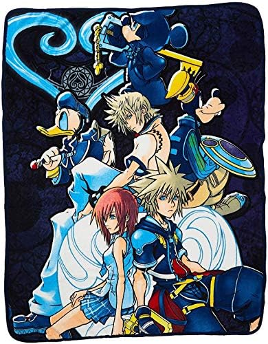 Kids Warehouse Disney Kingdom Hearts 'Characters' Throw Blanket - 46" by 60"