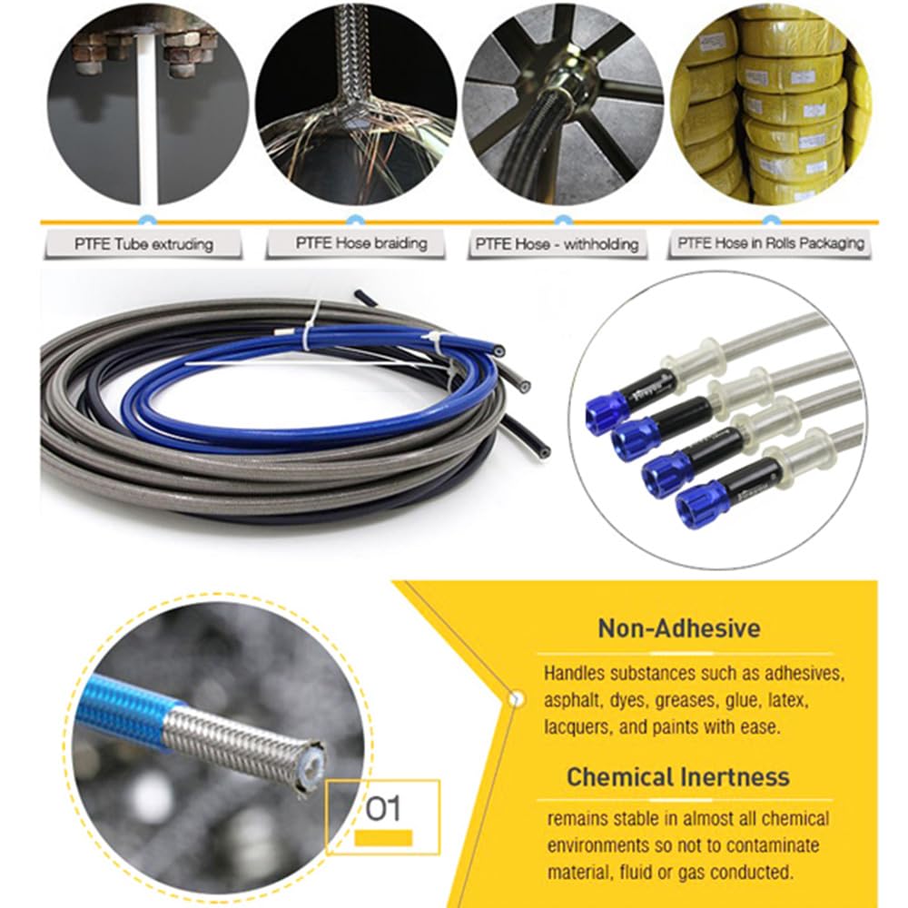 Tuyaux de frein hydrauliques pour moto - En acier inoxydable tressé - Raccords de tuyau tressé pour VTT, Pit Bike Dirt Bike
