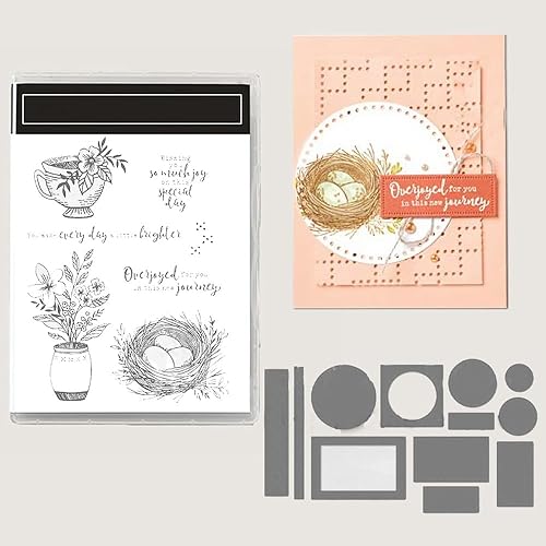 Sellos y troqueles para hacer tarjetas, sellos 2023-2024, suministros de arte, troqueles de corte etal, perfectos para manualidades, álbumes de