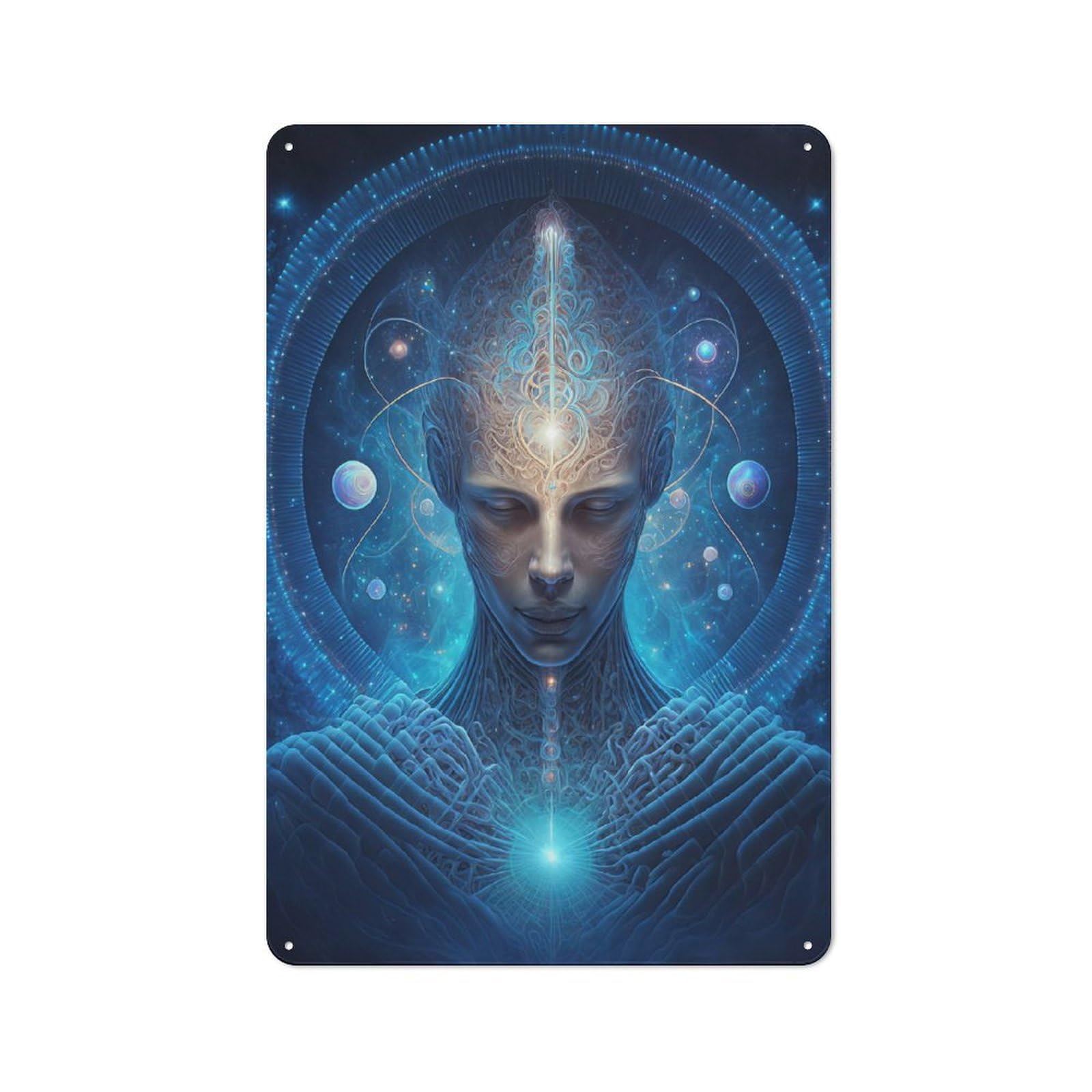 Junmoney Esoteric Zen Universe V2 Everyday Vintage Metal Sign 30X20cm Featuring Room Wall Plaque For Home, Shop, Pub Or Studio Wall