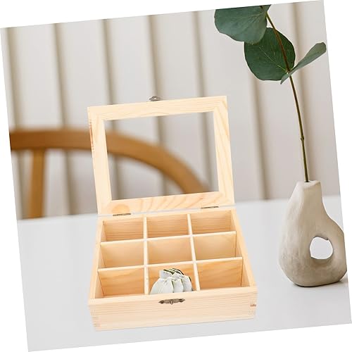 Miniatura 5 de Housoutil Caja de almacenamiento para bolsitas de té, organizador con compartimento para el hogar, hotel, restaurante, caja de té multiusos y objetos