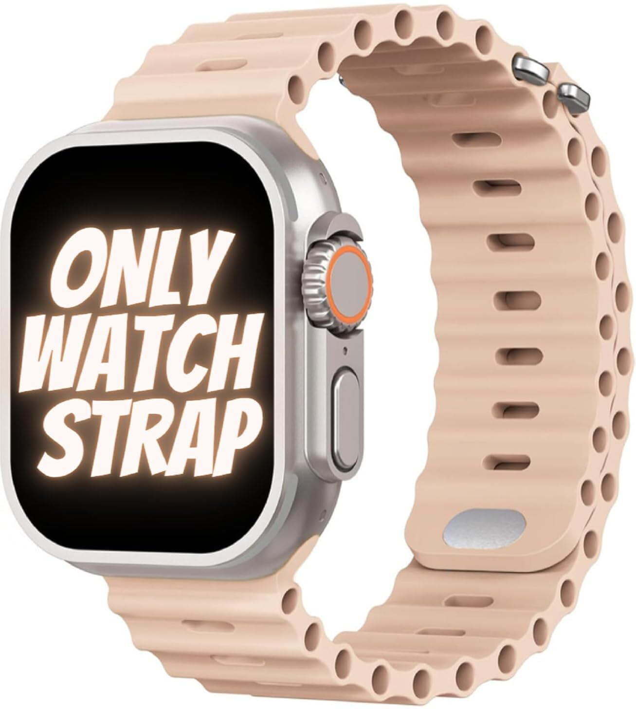 VURIOZZ Watch Strap Only Compatible with iPhone Watch Ultra 49mm 45mm 44mm 42mm, Adjustable Loop Breathable Silicone Sport Strap Men Women for iWatch Bands Series 8 7 6 5 4 3 2 1 SE (Baby Pink) (B0DFCBLWZZ) Amazon Price History, Amazon Price Tracker