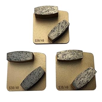 Diamond Grinding Discs Compatible for Husqvarna Redi-Lock Grinders for Efficient Concrete Grinding #30/40 Grit Soft Bond