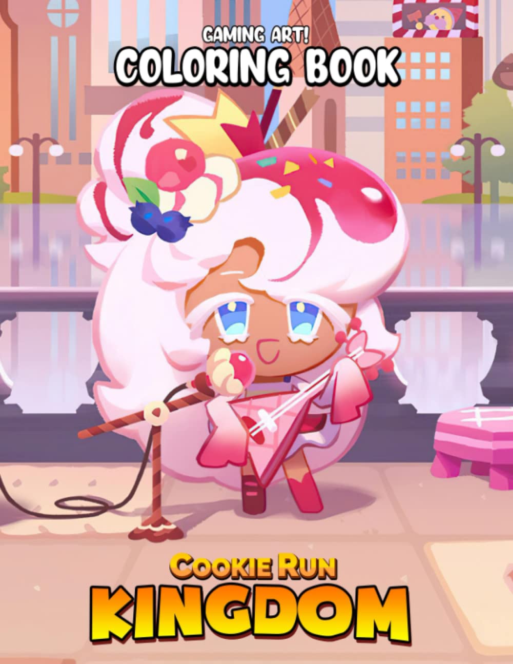 Cookie Run Kingdom Coloring Book: Action Game Featuring Vivid Illustrations For Kids Children Teen Adults To Color And Stimulate Creativity