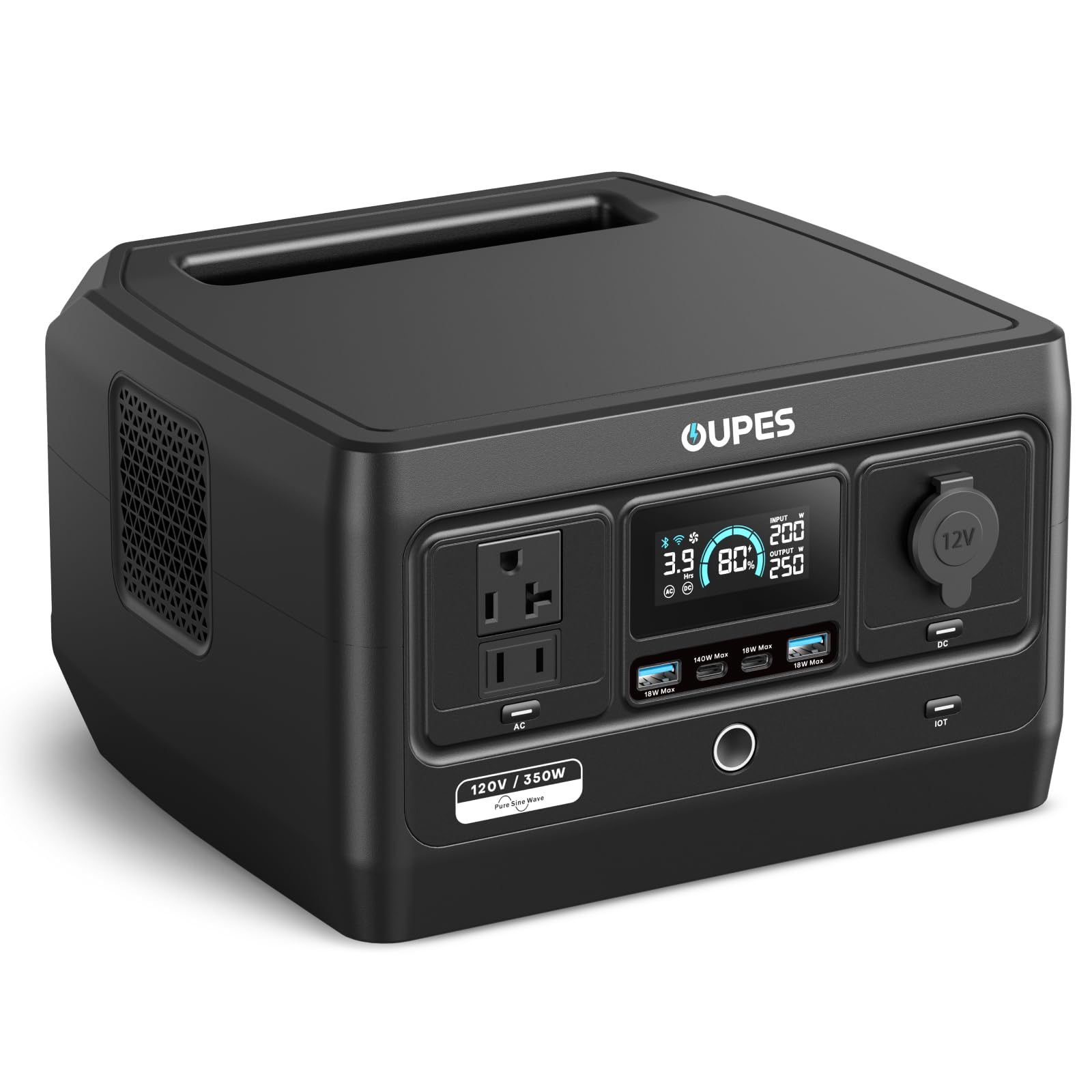 OUPES Exodus 350 Portable Power Station, 288Wh 350W
