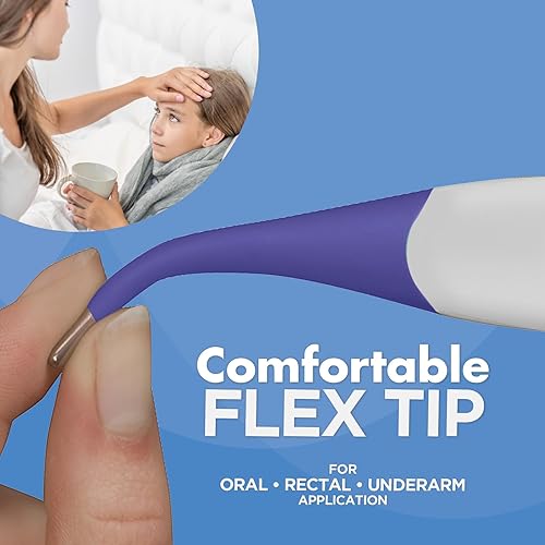 Miniatura 5 de Veridian Healthcare Termómetro digital Lectura de 9 segundos Fahrenheit y Celsius Punta flexible