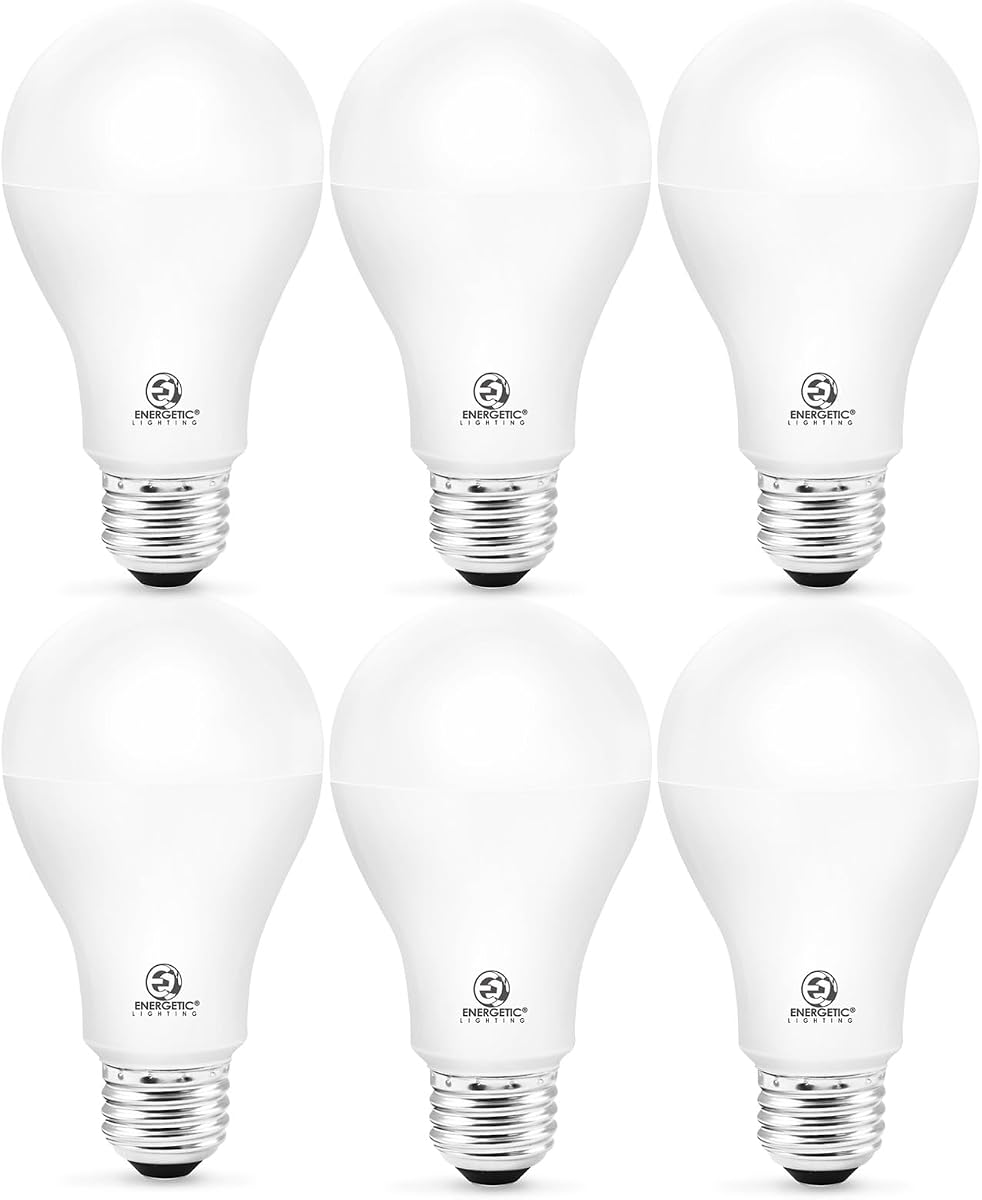 E ENERGETIC LIGHTING 6 Pack A21 LED Bulbs