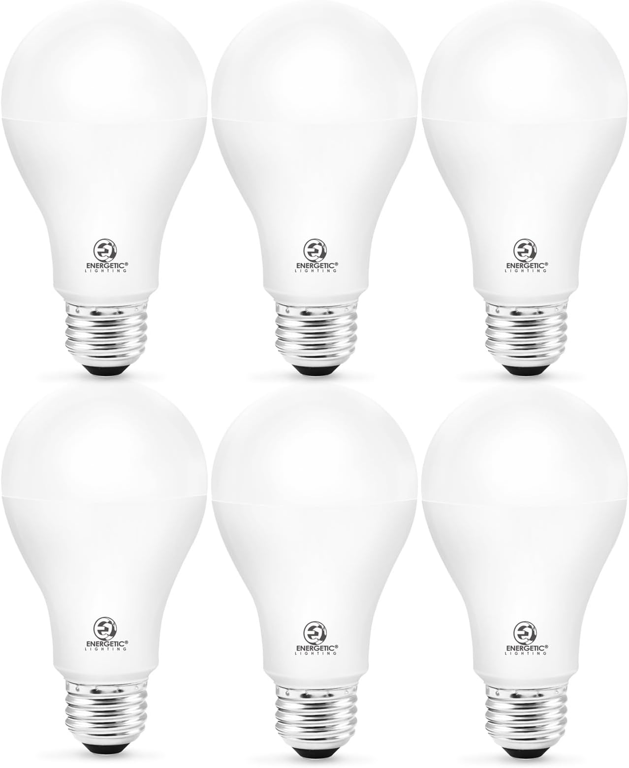 6 Pack Super Bright Light Bulb 150 Watt Equivalent A21 LED Light Bulb, Daylight 5000K, 2600 High Lumens LED Bulb, E26 Base, Non-Dimmable, UL Listed
